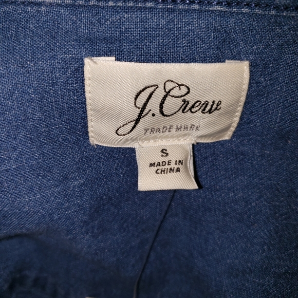 Nwt J.Crew Denim Tunic Top size Small - Picture 4 of 6